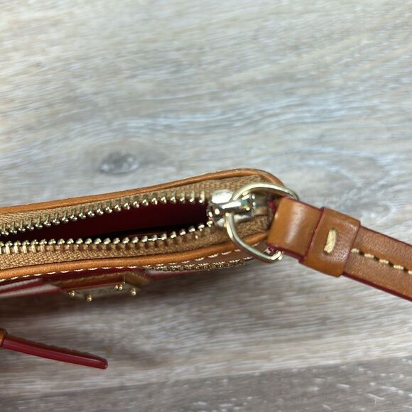 Dooney & Bourke Red and White Striped coin purse - Picture 6 of 10